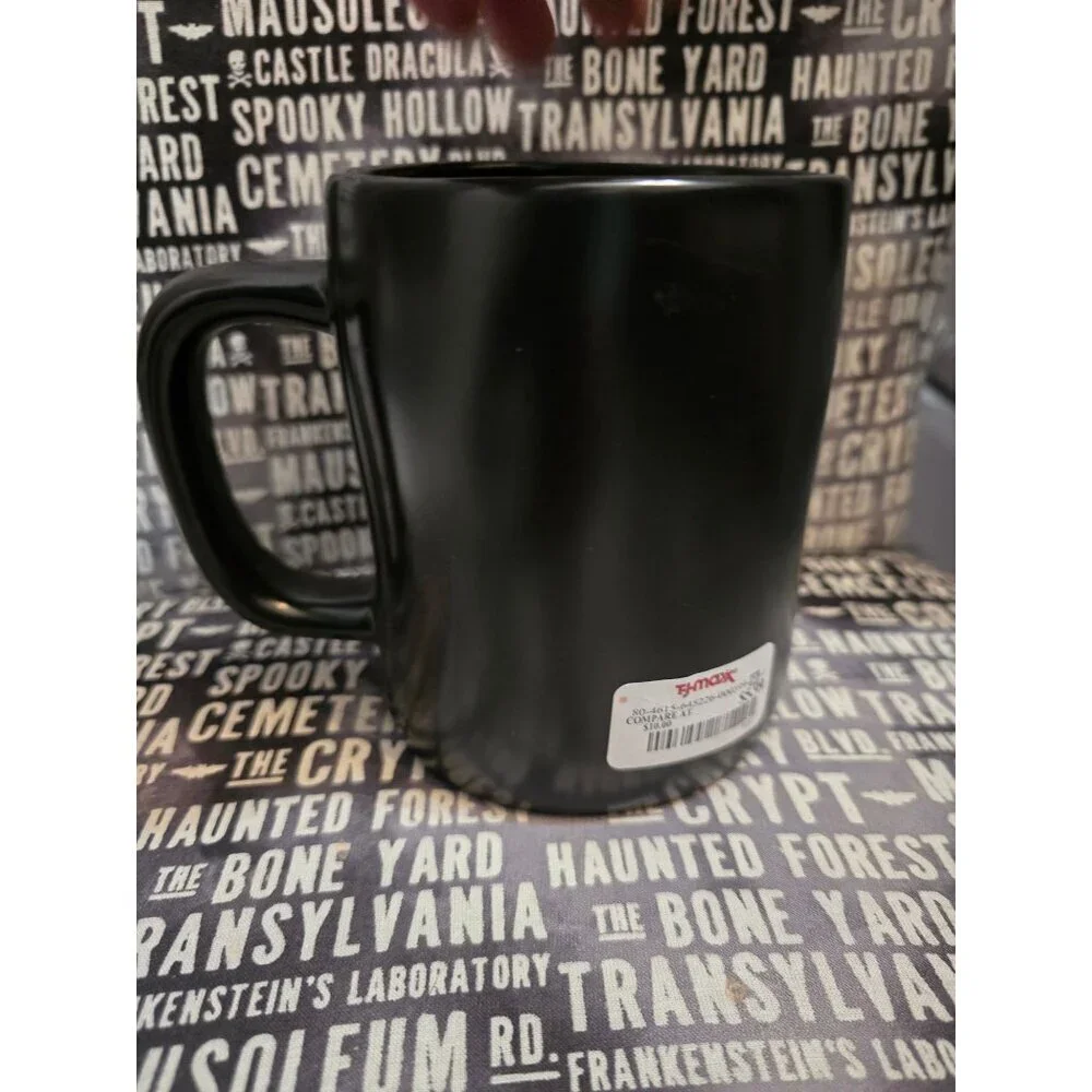 NWT Rae Dunn Halloween Haunted Black Coffee Mug
